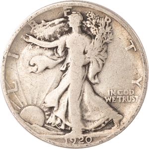 1920-S Liberty Walking Silver Half Dollar Main Image