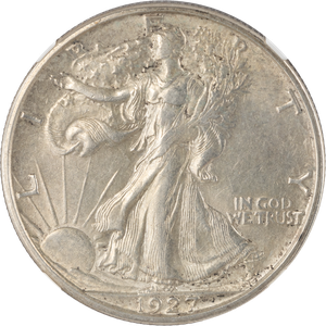 1927-S Liberty Walking Silver Half Dollar Main Image