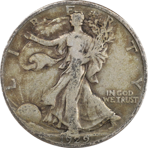 1929-D Liberty Walking Half Dollar VG Main Image