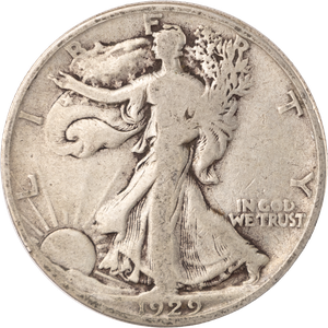 1929-S Liberty Walking Silver Half Dollar Main Image