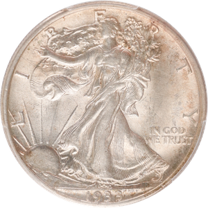 1933-S Liberty Walking Silver Half Dollar Main Image