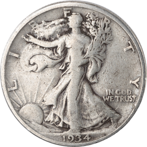 1934 Liberty Walking Half Dollar F Main Image