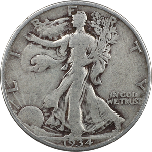 1934-D Liberty Walking Half Dollar CIRC Main Image