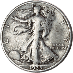 1935-D Liberty Walking Half Dollar CIRC Main Image