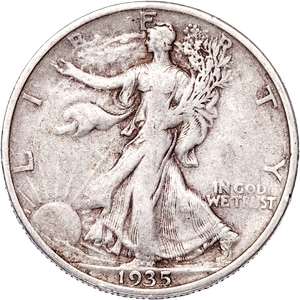 1935-S Liberty Walking Half Dollar CIRC Main Image