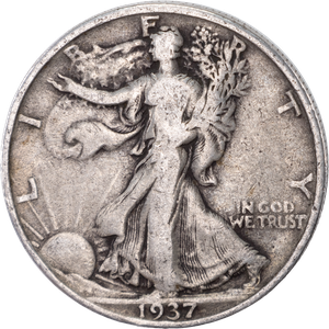 1937 Liberty Walking Half Dollar VG Main Image