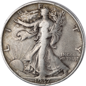 1937 Liberty Walking Half Dollar F Main Image
