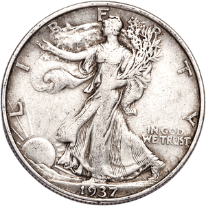 1937 Liberty Walking Half Dollar CIRC Main Image