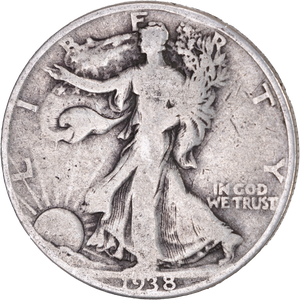 1938 Liberty Walking Half Dollar CIRC Main Image