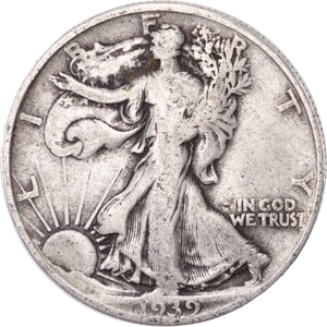 1939 Liberty Walking Half Dollar Main Image