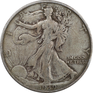 1939-S Liberty Walking Half Dollar F Main Image