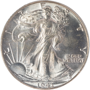 1941 Liberty Walking Silver Half Dollar PCGS MS64 Main Image