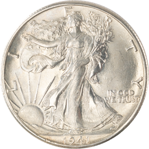 1941-D Liberty Walking Half Dollar MS60 | Littleton Coin Company
