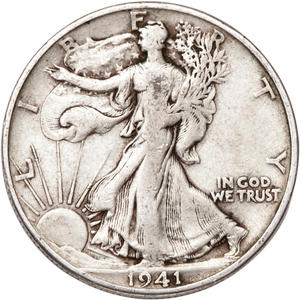 1941-D Liberty Walking Half Dollar CIRC Main Image