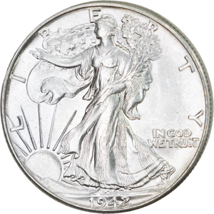 1942 Liberty Walking Half Dollar MS65 Main Image