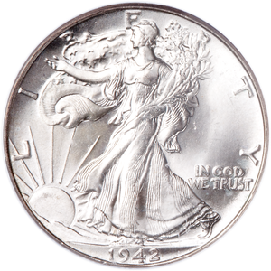 1942 Liberty Walking Half Dollar Main Image