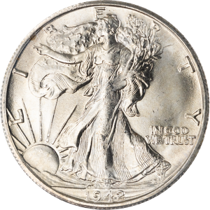 1942-S Liberty Walking Half Dollar MS63 Main Image
