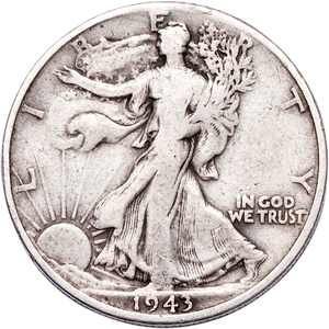 1943-D Liberty Walking Half Dollar VG Main Image