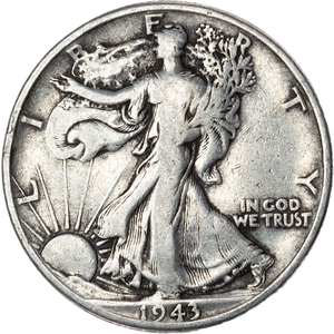 1943-D Liberty Walking Half Dollar CIRC Main Image