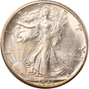 1943-S Liberty Walking Half Dollar MS63 Main Image