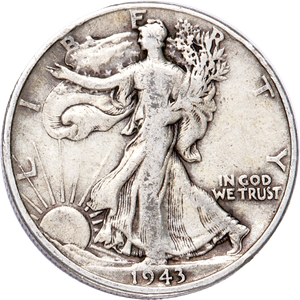 1943-S Liberty Walking Half Dollar Main Image