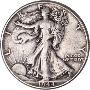 1944 Liberty Walking Half Dollar VF Main Image