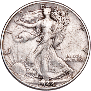 1944 Liberty Walking Half Dollar CIRC Main Image