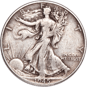 1945 Liberty Walking Silver Half Dollar | Littleton Coin Company