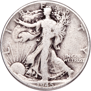 1945 Liberty Walking Half Dollar CIRC Main Image