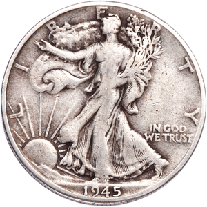1945-D Liberty Walking Half Dollar F Main Image