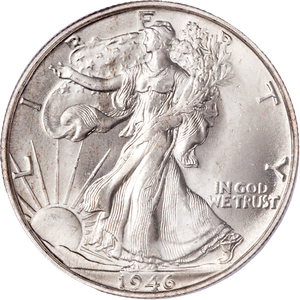1946-D Liberty Walking Half Dollar MS66 Main Image