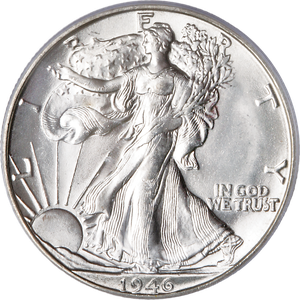 1946-S Liberty Walking Half Dollar Main Image