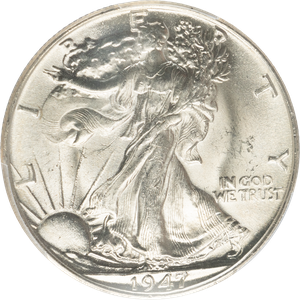 1947 Liberty Walking Half Dollar MS64 Main Image