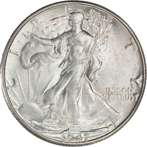 1947-D Liberty Walking Half Dollar MS63 Main Image