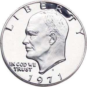 1971-S Proof Eisenhower Silver Clad Dollar Main Image