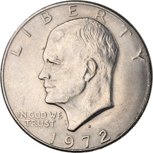 1972-D Eisenhower Dollar, Copper-Nickel Clad Main Image