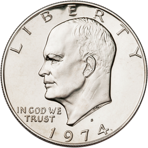 1974-S Eisenhower Dollar, Copper-Nickel Clad, Proof Main Image