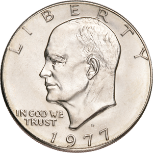 1977-D Eisenhower Dollar, Copper-Nickel Clad Main Image