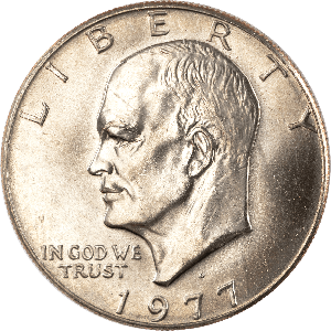 1977-D Eisenhower Dollar, Copper-Nickel Clad, Big Sky Hoard