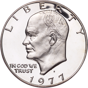 1977-S Eisenhower Dollar, Copper-Nickel Clad, Proof Main Image