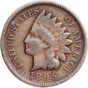 1895 Indian Head Cent, Variety 3, Bronze G Main Image
