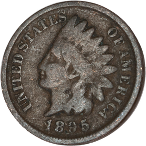 1895 Indian Head Cent, Variety 3, Bronze Main Image