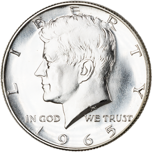 1965 Kennedy Half Dollar From Special Mint Set Main Image
