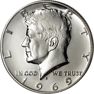 1969-S Kennedy Half Dollar Main Image