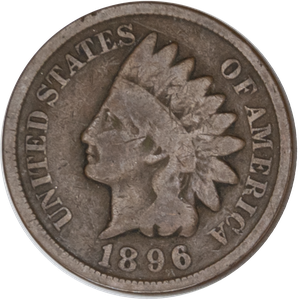 1896 Indian Head Cent, Variety 3, Bronze G Main Image