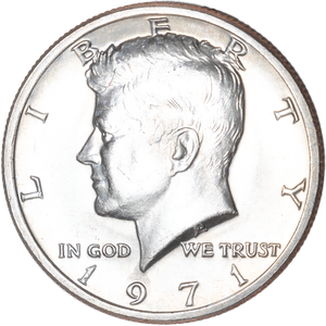 1971 Kennedy Half Dollar MS60 Main Image