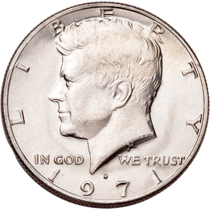 1971-D Kennedy Half Dollar MS60 Main Image