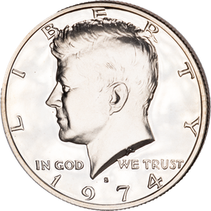 1974-S Kennedy Half Dollar Main Image