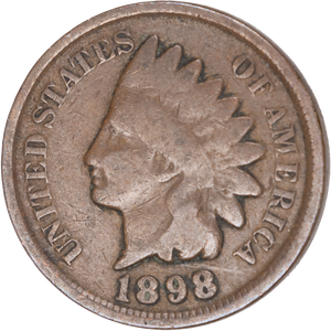 1898 Indian Head Cent, Variety 3, Bronze CIRC | Littleton Coin Company