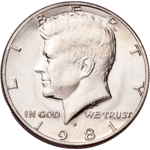 1981-D Kennedy Half Dollar MS60 Main Image